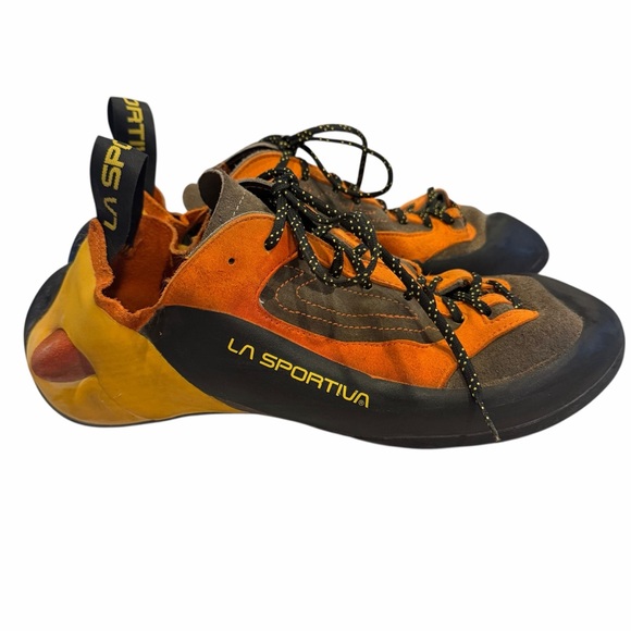 La Sportiva Orange and Black Climbing Shoes - Picture 7 of 9